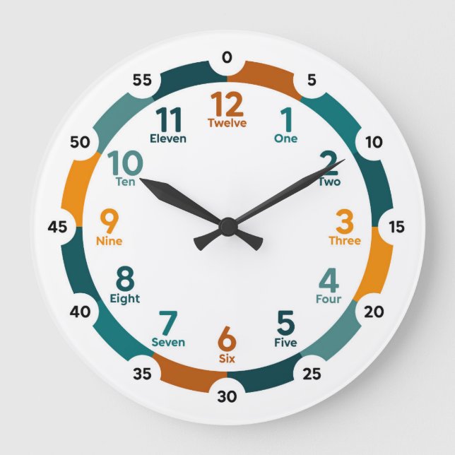 Horloge d'apprentissage - Rêve du désert (Recto)