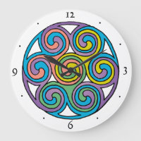 Horloge d'art celtique