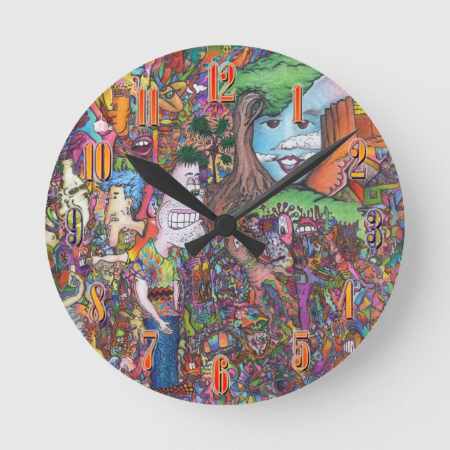 Horloge d'art psychédélique (Recto)
