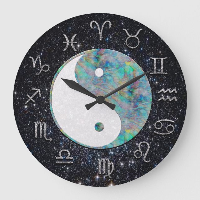 Horloge d'astrologie cosmique avec Yin Yang (Recto)