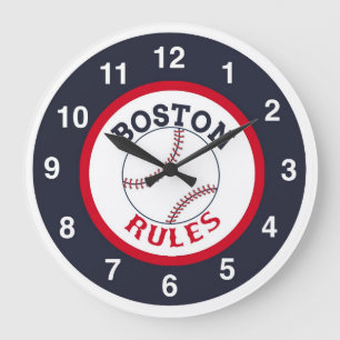 Horloge De Baseball Des Règles De Boston