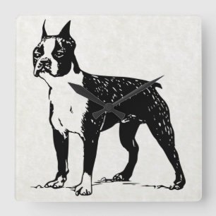 horloge de boston terrier