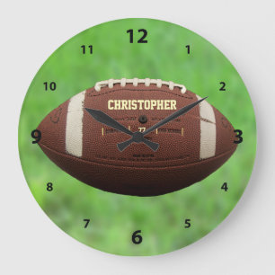 Horloge de boule de football américain ou de rugb