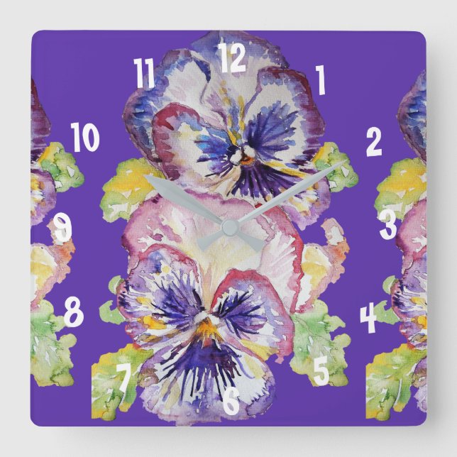 Horloge de bureau pour femme couleur aquarelle Pen (Recto)