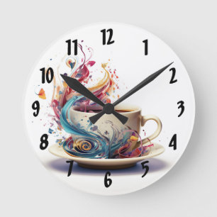 Horloge de café Whimsical