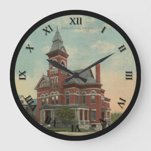 Horloge de carte postale d'Ashland Ohio de prison