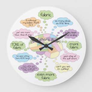 Horloge de cerveau d'édredon - grande