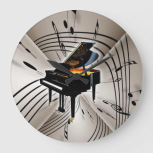 Horloge de clavier de piano