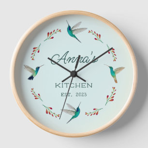 Horloge de colibri personnalisée