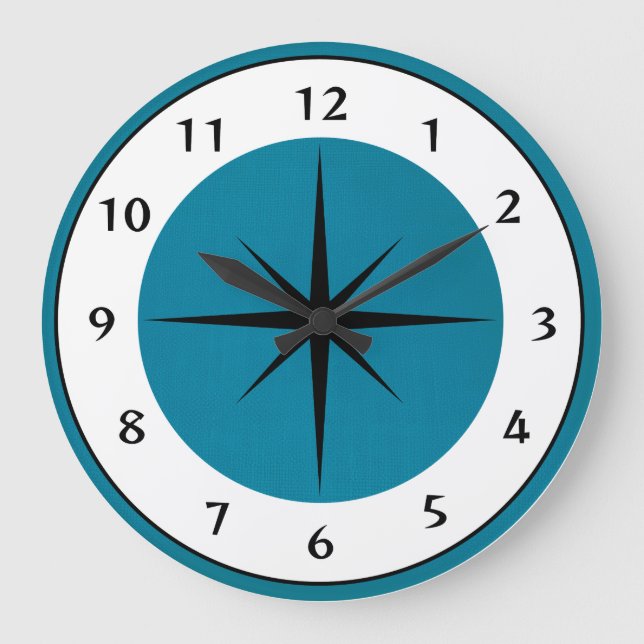 Horloge de conception du milieu du siècle (Recto)