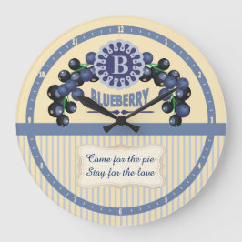 Horloge de cuisine couleur personnalisée Bleus vin