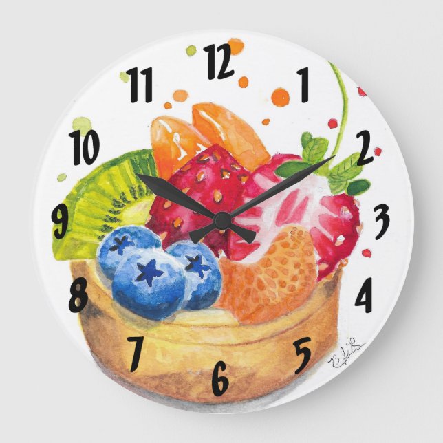 Horloge de cuisine de Fruit Medley (Recto)