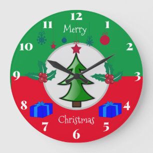 Horloge de cuisine de Noël