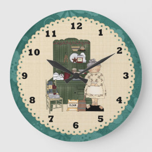 Horloge de cuisine du pays de la grand-maman