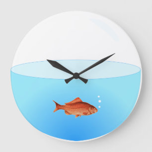Horloge de cuvette de poisson rouge