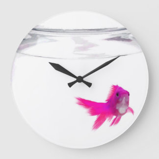Horloge de cuvette de poissons