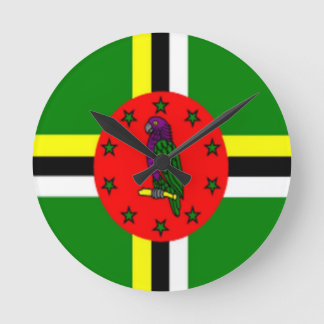 horloge de drapeau de la Dominique