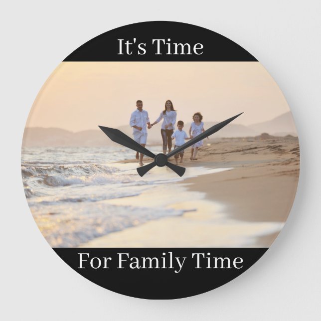 Horloge de famille personnalisée (Recto)