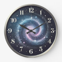 Horloge de galaxie mystique