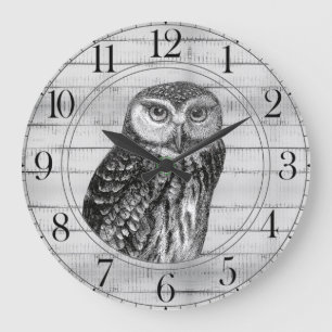 Horloge de grande taille de hibou