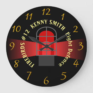 Horloge de hockey personnalisée avec VOTRE NOM