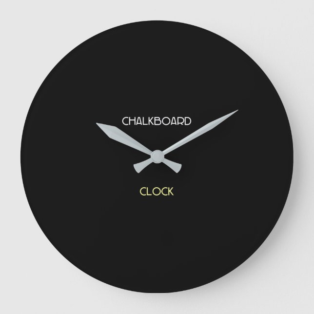 Horloge de la classe en tableau noir acrylique (Recto)