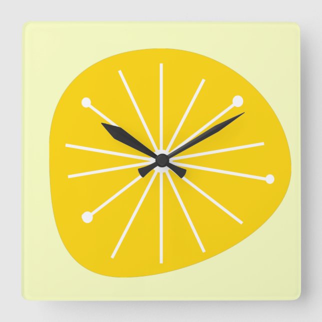 Horloge DE LA CUISINE LEMON STARBURST Moderne du m (Recto)