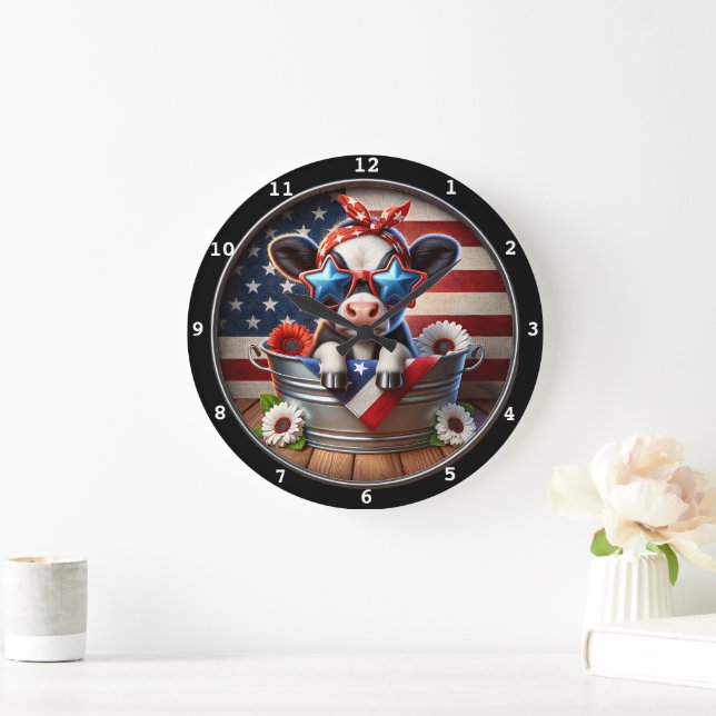 Horloge de la fête de la vache patriotique (Maison)