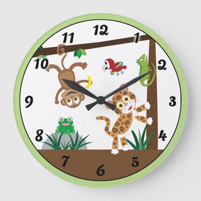 Horloge de la forêt tropicale (Recto)