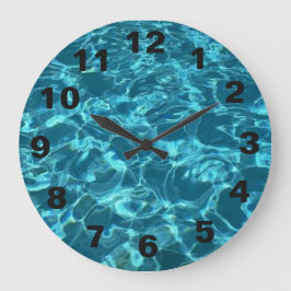 Horloge de la piscine - ronde