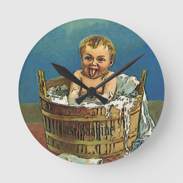 Horloge de la salle de lavage pour bébé (Recto)