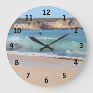Horloge de la scène de plage