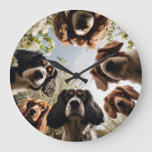 Horloge de l'amant animal chien drôle horloge mura