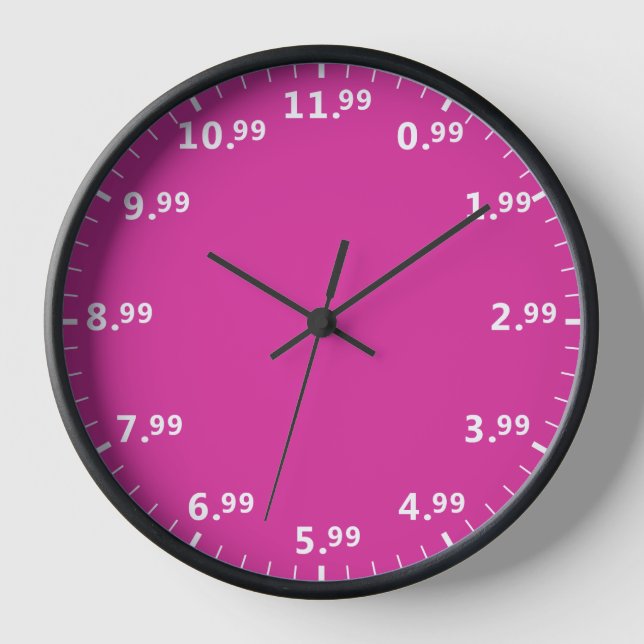 Horloge de l'amoureux du shopping - Amour à magasi (Recto)