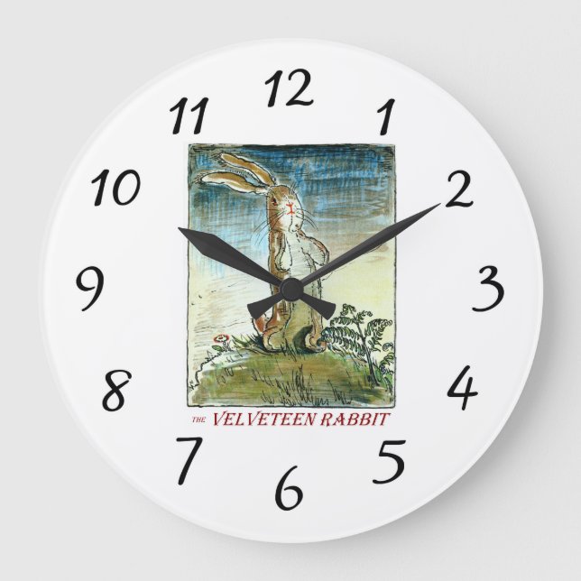 Horloge de lapin Velveteen (Recto)