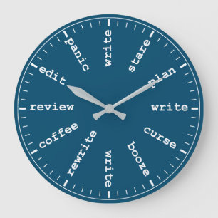 Horloge de l'écrivain pour journaliste ou romancie