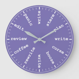 Horloge de l'écrivain Profession Carrière en viole