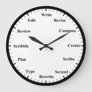 Horloge de l'écrivain - Toujours temps d'écrire ho