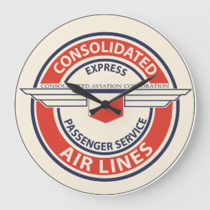 Horloge de logo de Consolidated Airlines (LRG ou S