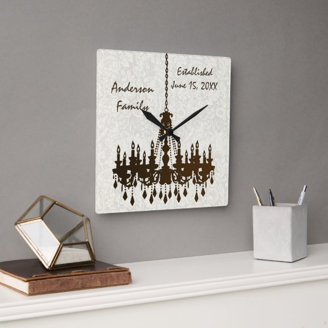 Horloge de lustre de la famille établie personnali (Bureau)