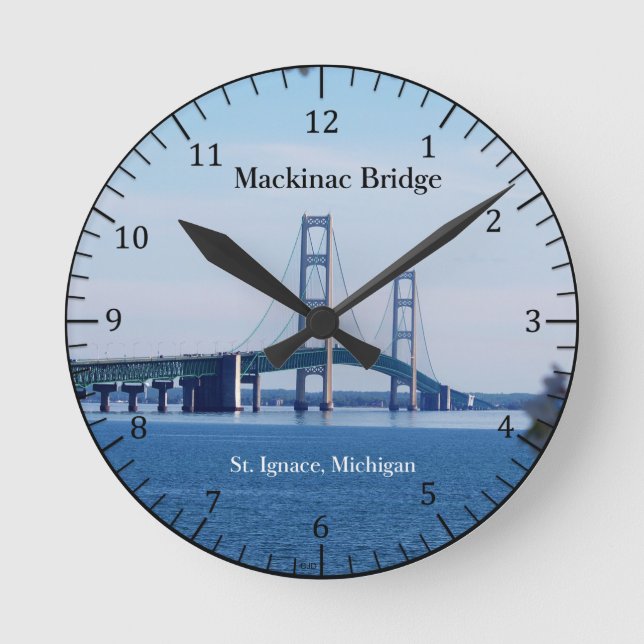 Horloge de Mackinac Bridge St. Ignace (Recto)