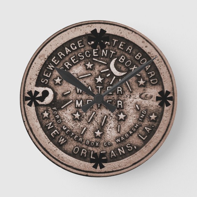 Horloge de mètre d'eau de la Nouvelle-Orléans (Recto)