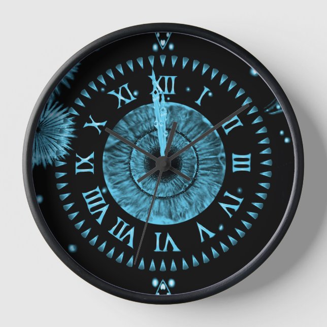 Horloge de Minuit Bleu Clair (Recto)