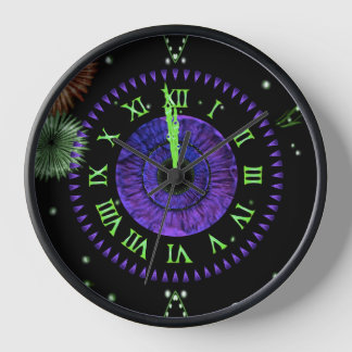 Horloge de minuit violette