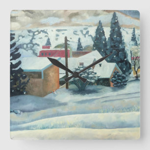 Horloge de Mountain Ski Town