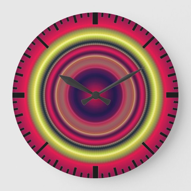 Horloge de mur en or rouge (Recto)