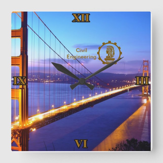 Horloge de Mur Ingénierie Civile (Recto)