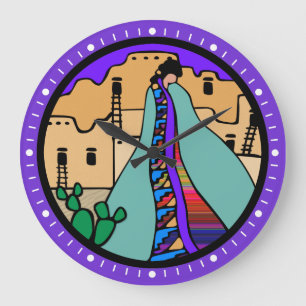 Horloge de Natif américain de pueblo avec la