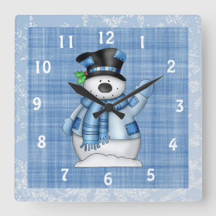 Horloge de Noël Snowman