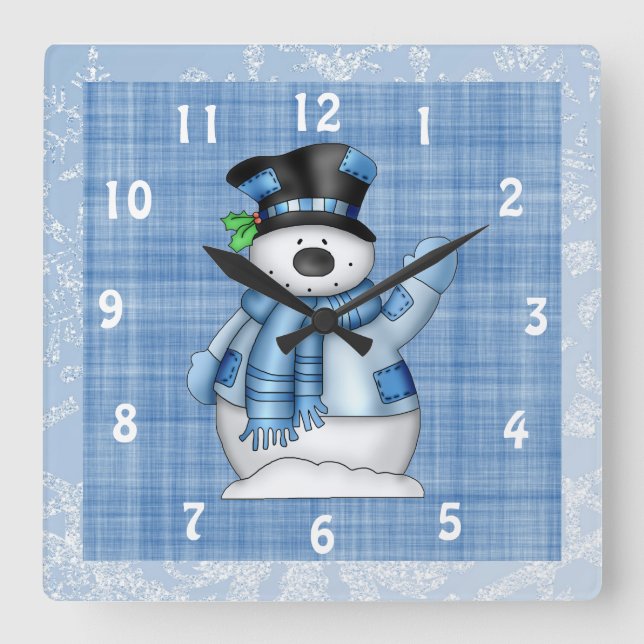 Horloge de Noël Snowman (Recto)